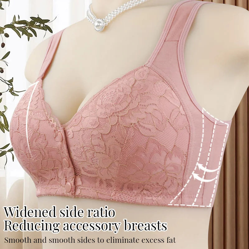 ✨Dernier jour : 1 acheté, 1 offert✨ Soutien-gorge à fermeture avant en dentelle florale