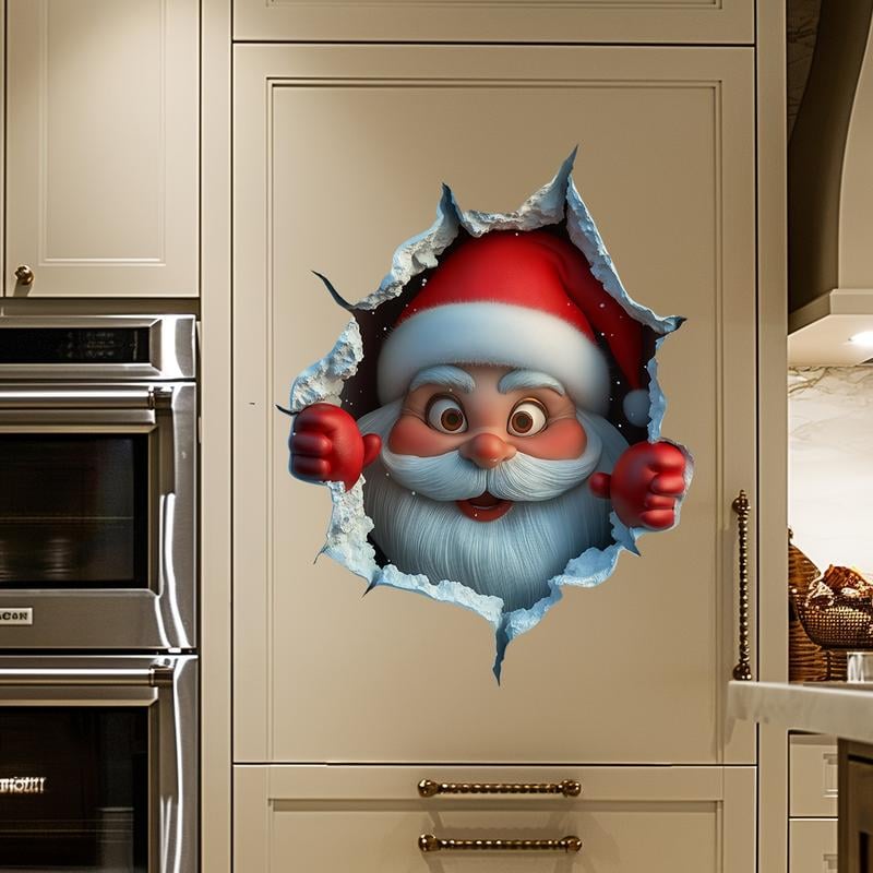 🎄🔥Sticker Mural Créatif de Noël 2D