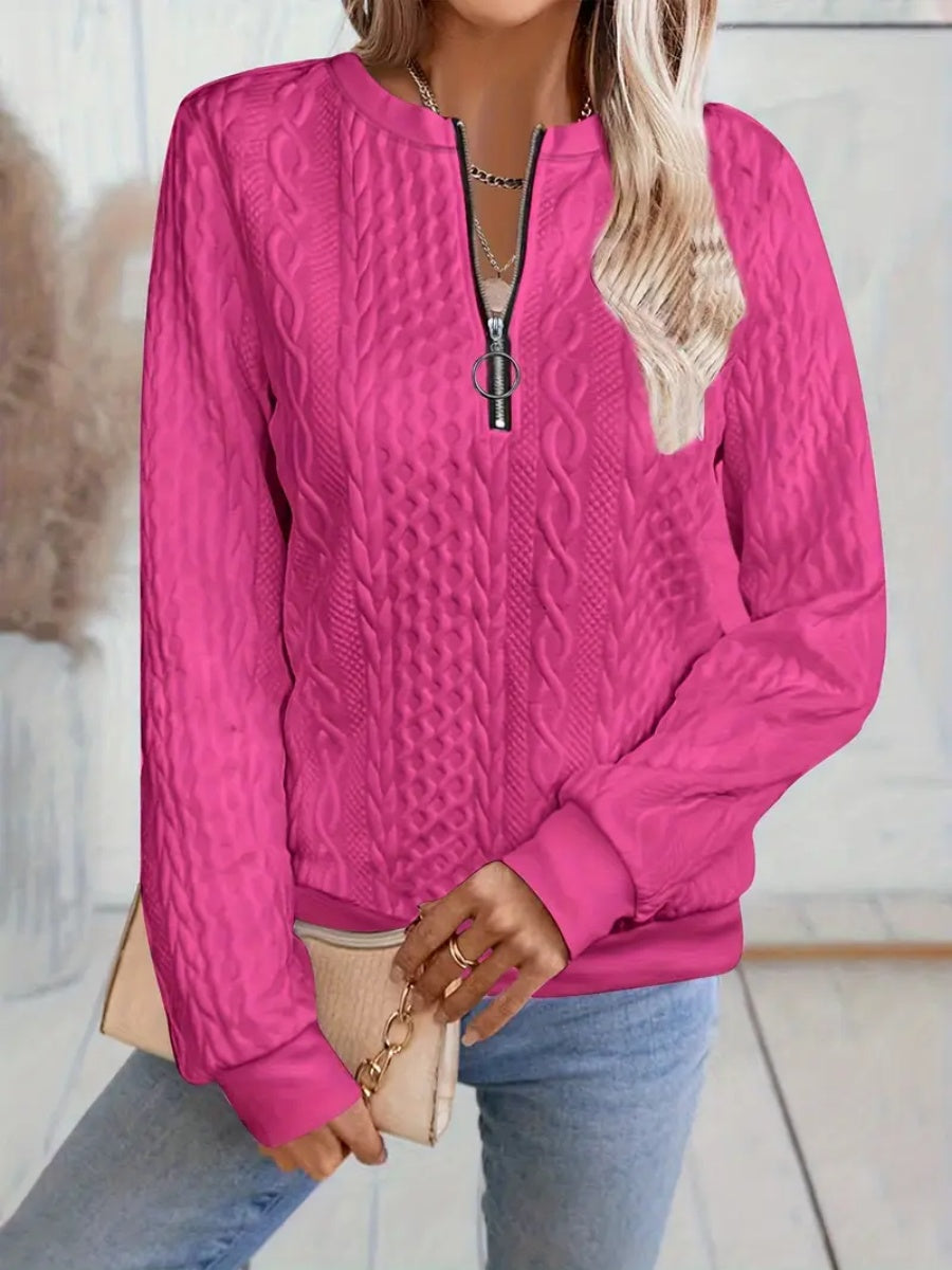 ✨Meilleures ventes 2025 - Sweat-shirt 1✨ Sweat-shirt élégant à imprimé serpent pour femme, fermeture éclair, manches longues, col rond, décontracté
