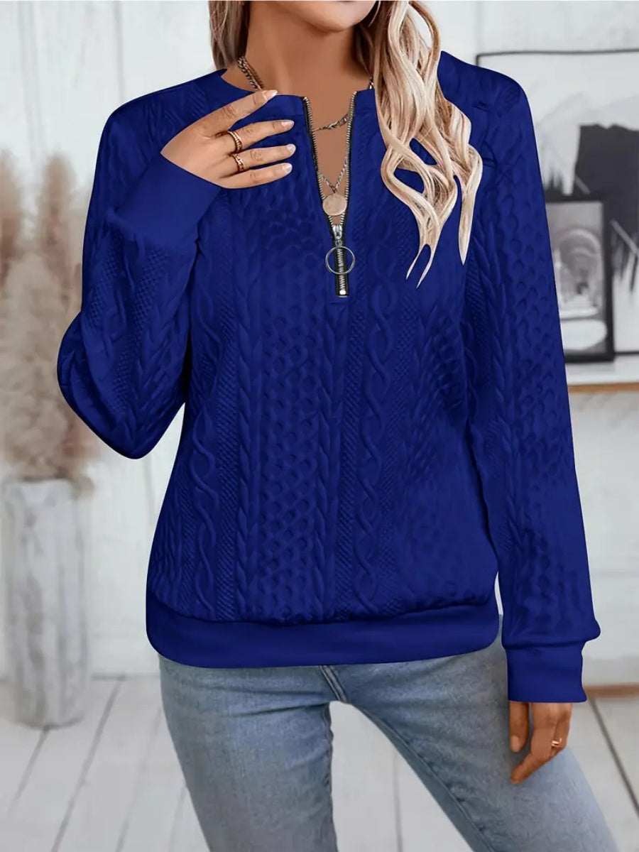 ✨Meilleures ventes 2025 - Sweat-shirt 1✨ Sweat-shirt élégant à imprimé serpent pour femme, fermeture éclair, manches longues, col rond, décontracté