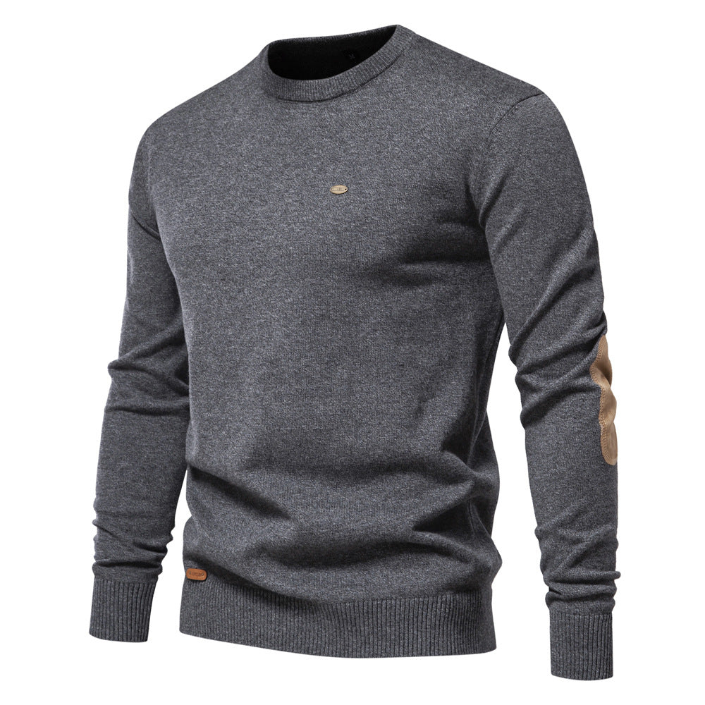 Herren Pullover mit Rundhalsausschnitt